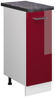 Apothekerschrank R-Line Rot Hochglanz 30 cm , AP Anthrazit Vicco