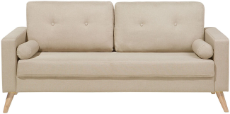 2-Sitzer Sofa Polsterbezug hellbeige KALMAR