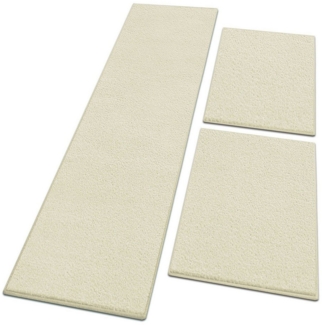 Floordirekt Hochflor-Bettumrandung Dynasty Creme, 3 Größen, Läufer, ideal im Schlafzimmer, Höhe 8.5 mm, (3-tlg), Velours