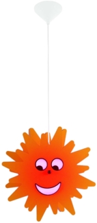 RGB LED Hängeleuchte, Kinder, Sonnen, Holz, Smart, D 38 cm