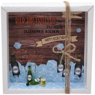 ZauberDeko Geschenkbox Geldgeschenk Verpackung Bier Happy Birthday Geschenk Männer