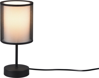 my home Tischleuchte Liotta, Ein-/Ausschalter, Leuchtmittel wechselbar, mit Doppelschirm Textil, Schnurschalter, transparenter Organza-Schirm