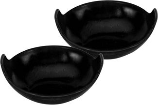 CreaTable Servierschale Balti Dish, Steinzeug, (Set, 2-tlg), Dipschale, Müslischale, Snackschale, Topaktueller „Streat Food“ Trend