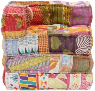 vidaXL Modularer Pouf Patchwork Stoff 287697