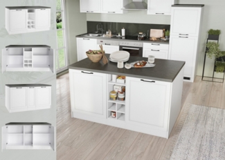 KOCHSTATION Kücheninsel KS-Lani, Breite 153 cm, mit Flaschenregal, MDF-Fronten, Arbeitsplatte 38mm stark