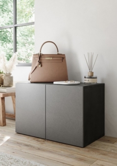 INOSIGN Schuhschrank Pratiko Breite 63 cm, Höhe 42 cm, Garderobenbank, Flurbank, Schuhbank, mit Stauraum