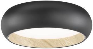 SCHÖNER WOHNEN-Kollektion LED Deckenleuchte Wood schwarz eiche natur 821338