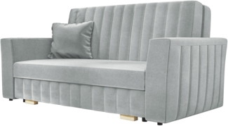 Mirjan24 'Viva Glam II' Schlafsofa, Hellgrau, 85 x 98 x 160 cm