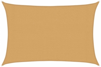 vidaXL Sonnensegel 160 g/m² Rechteckig Sandfarben 3x4 m HDPE 4002039
