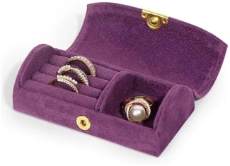 RWEUOQ Schmuckkasten Halskette Klein Schmuckkasten Schmuckaufbewahrungsbox Schmuckschatulle, Schmuckkasten für Frauen Schmuckbox Samt für Ringe Ohrringe Halskette