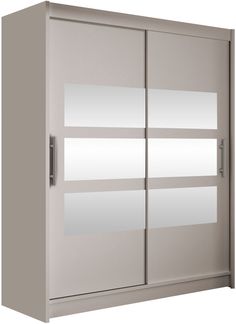 Kleiderschrank Westa VII, ohne Beleuchtung, Farbe: Cashmere / Spiegel