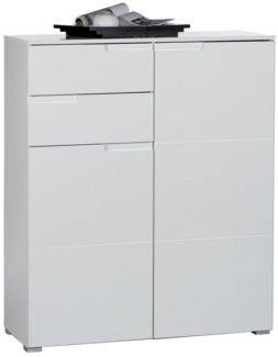 Kommode >Suzette< in Weiß aus MDF - 100x119x40cm (BxHxT)