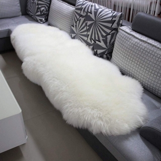 Woltu Teppich, Öko Lammfell Schaffell Teppich Bettvorleger Sofa Matte