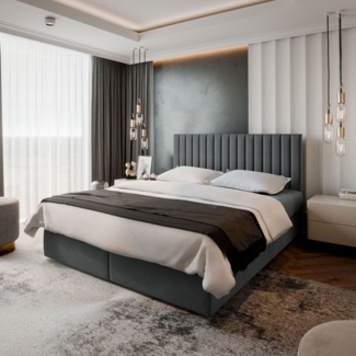 Masseno Boxbett BRESEL 180x200 cm mit Bonell Matratze und Topper