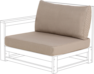 Outdoor Kissenbezug Set TIMOR Taupe