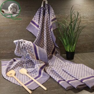 Betz Geschirrtuch Geschirrtücher Halbleinen Jacquard MCT-13 Größe 50x70 cm Küchentuch, (Set, 5-tlg, 5 Geschirrtücher), Gläsertücher Küchentuch Jacquard Arbeitshandtuch