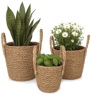 Runder Blumentopf im 3er Set 10051914