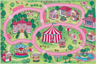 Andiamo Kinderteppich Street, rechteckig, Höhe: 5 mm, Straßen-Spiel-Teppich, weiche Spielunterlage, rutschhemmend