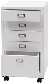 MCW Rollcontainer MCW-L49-5, (1 St), 5 geräumige Schubladen mit Haltegriffen