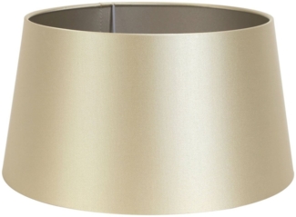 Light & Living Lampenschirm MONACO, Ø 25 cm, Goldgelb, Taupe, Stoff, PVC