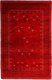 Morgenland Gabbeh Teppich - Loribaft Indus - 120 x 80 cm - dunkelrot