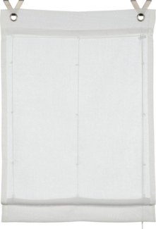 GARDINIA Raffrollo GRS Zen Silence, mit Hakenaufhängung, ohne Bohren, Stoff aus 50 % recyceltes Polyester