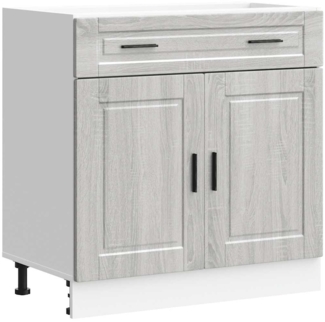 vidaXL Küchenunterschrank Porto Grau Sonoma Holzwerkstoff 853983