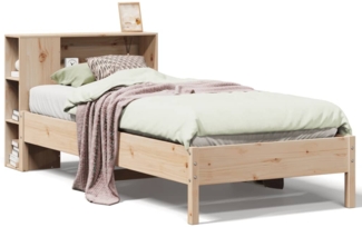 vidaXL Massivholzbett mit Regal ohne Matratze 100x200 cm Kiefer 3322846