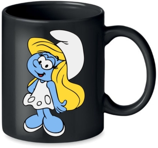 Blondie & Brownie Tasse Schlumpfine Schlumpf Schlumpfhausen Papa Schlumpf Smurf, Keramik