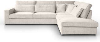 Beautysofa Ecksofa mit dekorativen Kissen PARMA, im modernes Design, klassische Polsterecke inklusive Wellenfedern