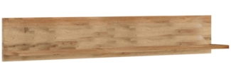 Dmora Regal Bertha, Gestell, Wandregal, Mehrzweckregale, 16x100 h18 cm, Eiche