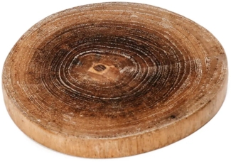 Der Teak-Root-Boho-Untersetzer - Natürlich - 10x10x1cm