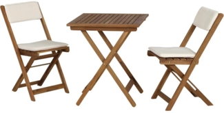 SIENA GARDEN Almeria Set 2 Sessel + Tisch Akazie FSC 100 %