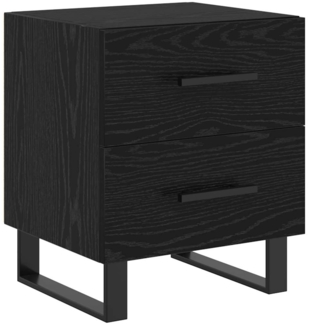 vidaXL Nachttisch Schwarz Eichen-Optik 40 x 35 x 47,5 cm Holzwerkstoff 882062