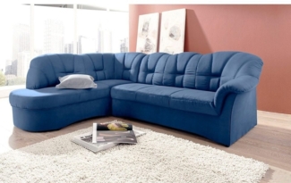 DOMO collection Ecksofa Papenburg, zeitlose Rückensteppung, elegante Armlehne, L-Form, mit Ottomane, wahlweise mit Bettfunktion, OTTOs Choice