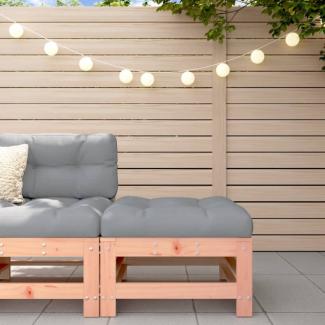 vidaXL Gartenhocker mit Kissen Massivholz Douglasie 825672