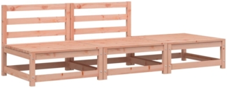 vidaXL Gartensofa ohne Armlehnen mit Hocker Massivholz Douglasie 837968