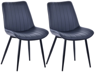 HOMAVO Esszimmerstuhl YZ1 STUHL-SET 2 Stück in Stoff oder Kunstleder – modern & gepolstert (2Set)