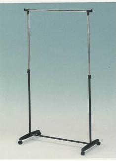 Rollgarderobe Kleiderwagen Kleiderständer Perla schwarz/chrom Garderobenwagen