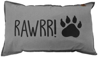 Overseas Kissen Rawrr, Smoke, 30 x 50 cm Grau