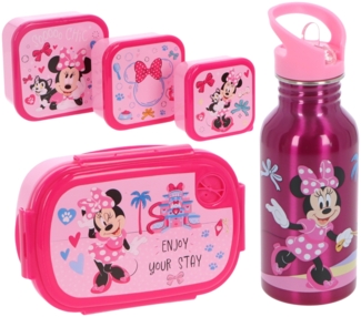 Disney Minnie Mouse Lunchpaket 5-tlg. Brotdose Trinkflasche Snackbox