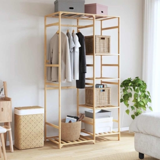 vidaXL Kleiderständer mit Ablagen 100x50x184,5 cm Bambus 4008920