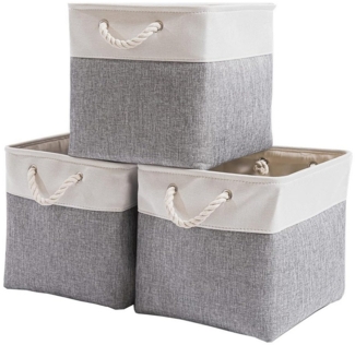 Coonoor Aufbewahrungsbox 33 x 33 x 33 cm Großer Aufbewahrungskorb, Korb Aufbewahrung, für Schrank, Regal,Kleidung