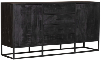 BENEDO MÖBEL Kommode DORA - aus Mangoholz mit 2 Türen & 4 Schubladen – Modernes Design, Mangoholz für Langlebigkeit – 210 x 75 x 45 cm oder 164 x 85 x 45 cm