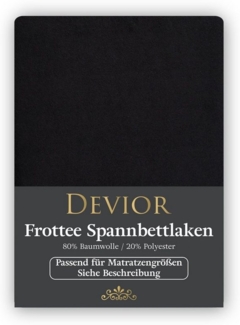 Devior Spannbettlaken Spannbetttuch Bettlaken Winter Weich Warm Leintuch 80% Baumwolle, Frottee, Gummizug: Rundumgummizug, Matratzen Bezug bis 22cm Matratzenhöhe Kuschelig Flauschig