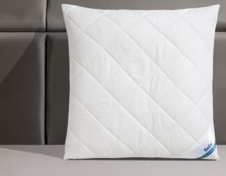 Beco Microfaserkissen BeCo Greenfirst gestepptes Kopfkissen 40x80 & 80x80cm, Füllung: Faserbällchen, Bezug: Microfaser-Feinbatist