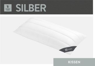 SPESSARTTRAUM Baumwollkissen Silber, hergestellt in Deutschland, allergikerfreundlich