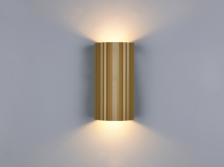 Wandleuchte SOKA mit Up and Down Lichteffekt, Metall Coffee, Höhe 18cm