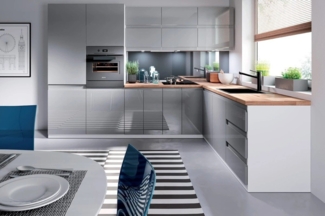 ROYAL24_MARKT Winkelküche K31-G300 L - Aspen - Markantes, großzügiges Design mit feinen Details, (Komplett Set), Premium - Modern - Exzellent.