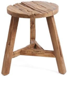 Der Yatai Hocker - Natur - L - Natürlich - 44x44x45cm
